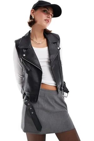 ONLY Faux leather vest in
