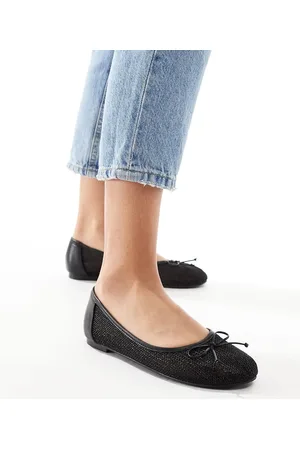 Public Desire Lula bow ballet flats with strap in
