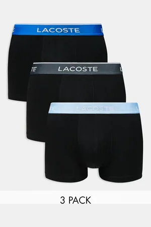 Lacoste Pack of contrast waistband 3 trunks in
