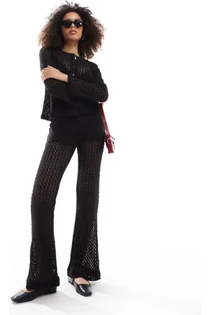 Object Open knit flared pants in (part of a set)
