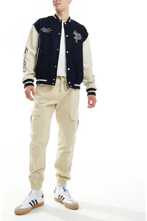 Another Influence Cuffed cargo pants in light stone