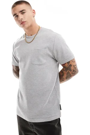 French Connection French Connection classic pocket t-shirt in grey melange