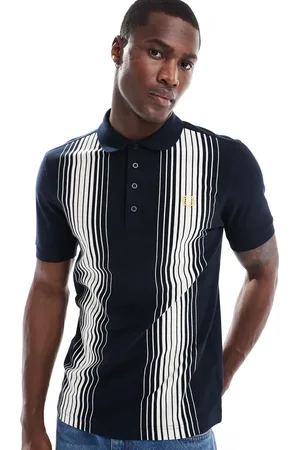 Fred Perry Polo shirt in with vertical ombre stripes