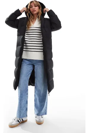 Threadbare 2 in 1 zip off longline vest and puffer coat in