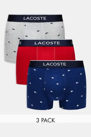Lacoste Pack of 3 logo trunks in