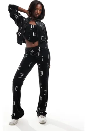 Juicy Couture Velour monogram pants in (part of a set)