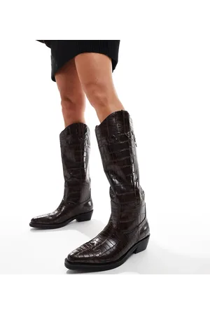 Public Desire Apollop western knee boots in