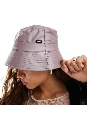 Rains 20010 waterproof bucket hat in metallic pink