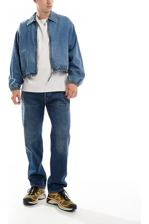 AllSaints Reid straight jeans in washed -Blue