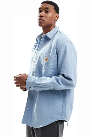Carhartt Walter double pocket denim overshirt in