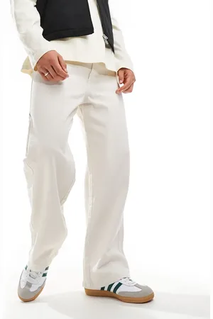 Bershka Carpenter pants in -Neutral