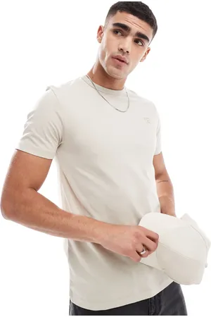 French Connection FCUK chest logo t-shirt in -Neutral
