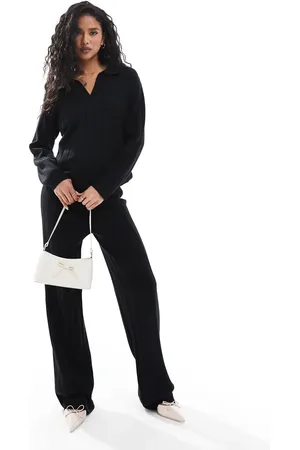 Y.A.S Y.A.S wide rib knitted pants in (part of a set)