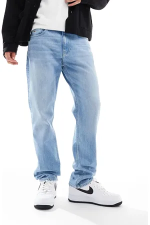 Tommy Hilfiger Ethan relaxed straight jeans in light wash-Blue