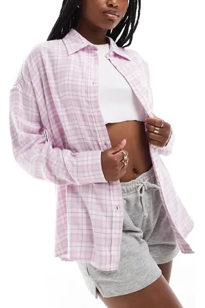 Cotton On Cotton On oversized flannel pyjama shirt in