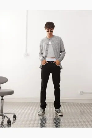 Cheap Monday Sleeze super stretch skinny jeans in clean black rinse wash