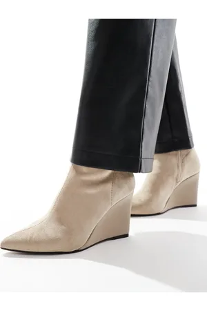 River Island Wedge heel boots in -Neutral