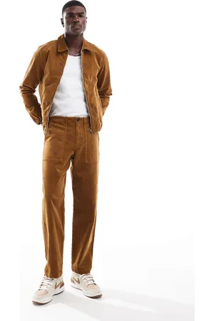 Paul Smith Cord embroidered pants in -Brown