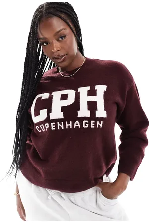 New Look New Look Curve Copenhagen slogan jumper in -Red