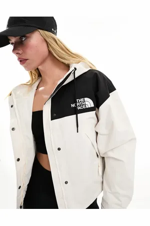 The North Face Reign On waterproof jacket in off white