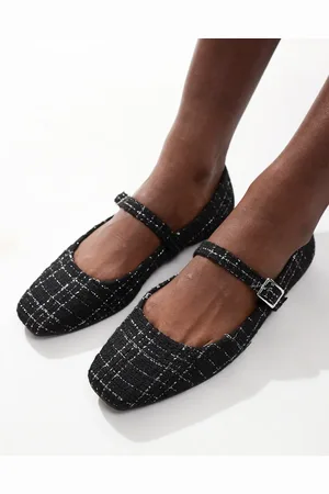 ASOS Lottie Mary Jane ballet flats in tweed