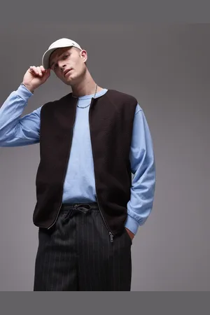 SELECTED Borg vest in brown