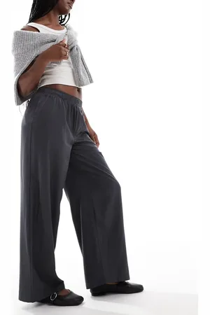 ONLY Pull-on wide leg pants in -Grey