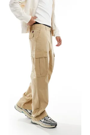 Tommy Hilfiger Aiden ripstop cargo pants in beige-Gold