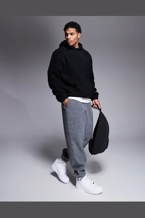 ASOS Oversized borg trackies in grey