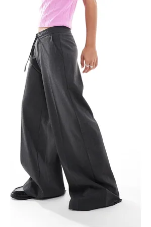 ONLY Mid waist wide leg pants in