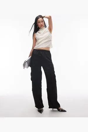 AllSaints Barbara satin utility pants in