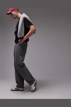 ARKET Mist low rise baggy wide leg jeans in