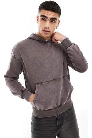 ADPT. Oversized acid wash hoodie in