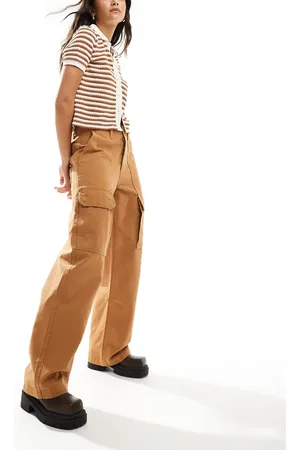 Vans Arroyo wide leg cargo pants in brown