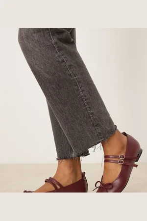 Raid Idol mary jane ballet flats in burgundy-Red