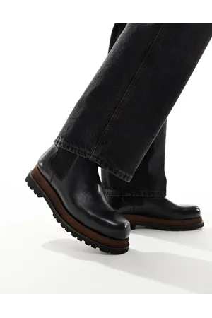 ASOS Chelsea boots in with double stacked sole