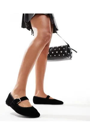 ASOS Lou Mary Jane ballet flats in velvet