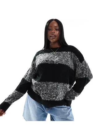 Yours Cable knitted jumper in -Multi