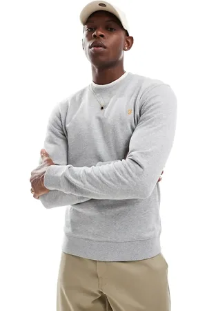 Farah Tim crew neck sweatshirt in marl