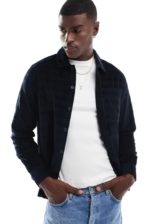 Farah Liebling cord check long sleeve shirt in