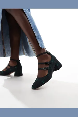 ASOS Socco mid heeled mary jane shoes in -Multi