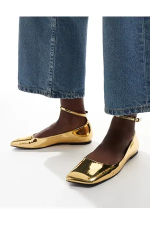 ASOS Lyra angle toe ballet flats in