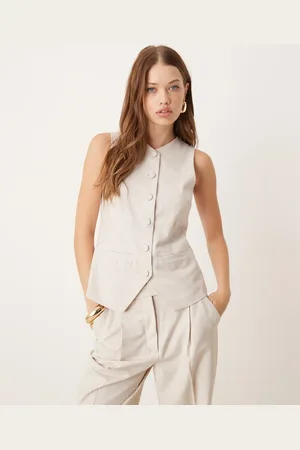 Abercrombie & Fitch High neck tailored singlet in (part of a set)