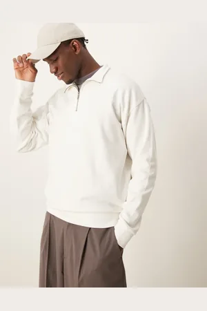 New Look 1/4 zip funnel neck sweat in