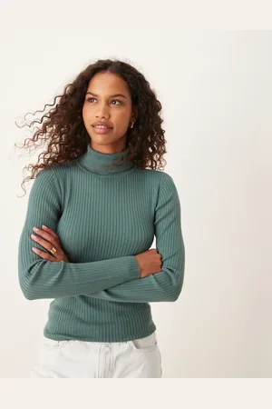 JDY Roll neck jumper in -Green