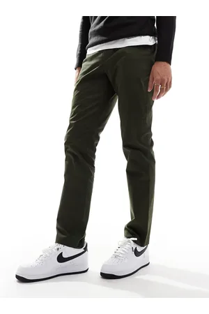 Paul Smith Tapered chino pants with patch logo in khaki