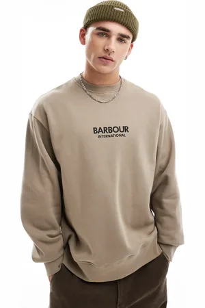Barbour Formula oversized crew sweat in -Neutral