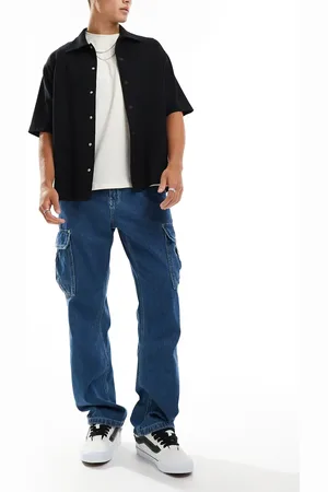 Vans Service loose denim jeans in classic blue