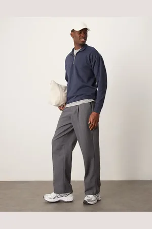 New Look 1/4 zip funnel neck sweat in