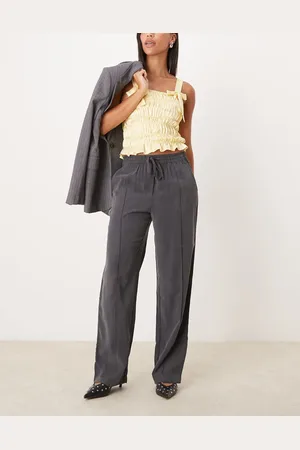 JDY High waist pull on pants in